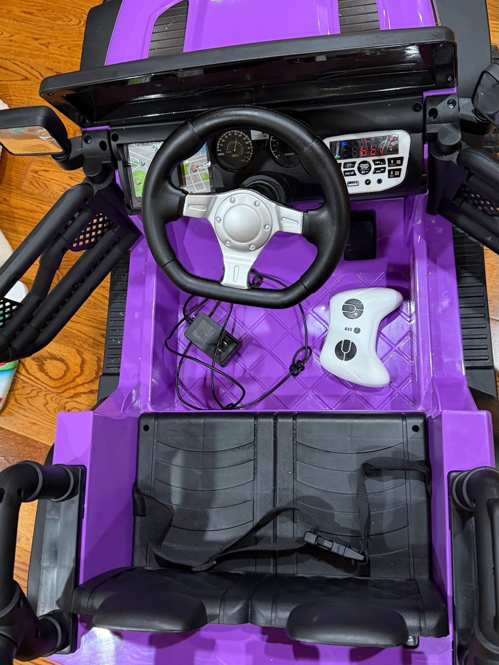 Purple Kids Ride-On Car with Remote Control - Picture 3 of 5